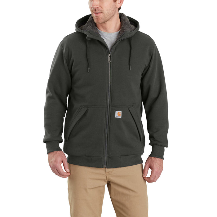 Carhartt Men's Rockland Sherpa-Lined Hoodie Sweatshirts & Hoodies Carhartt Peat 2XL Reg