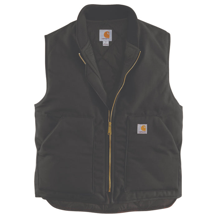 Carhartt Men's V01 Relaxed Fit Firm Duck Insulated Zip Vest Vests Carhartt
