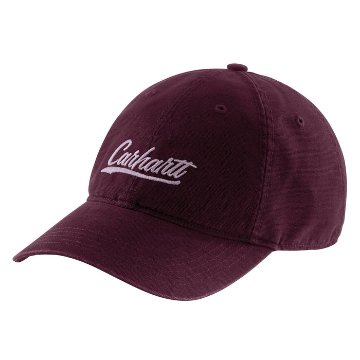 Carhartt Women's Canvas Script Graphic Cap Hats & Caps Carhartt Blackberry OS