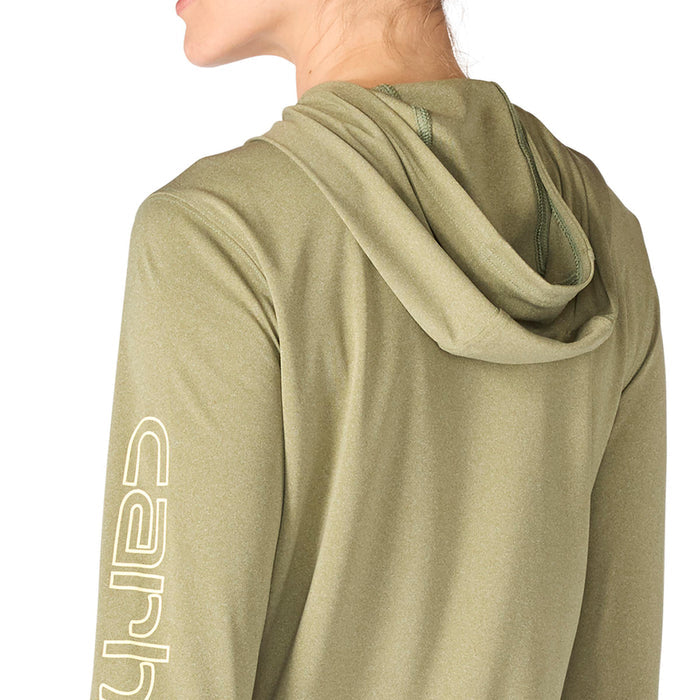 Carhartt Women's Force Sun Defender Relaxed Fit Long Sleeve Graphic Hooded T-Shirt Long Sleeve T-Shirts Carhartt