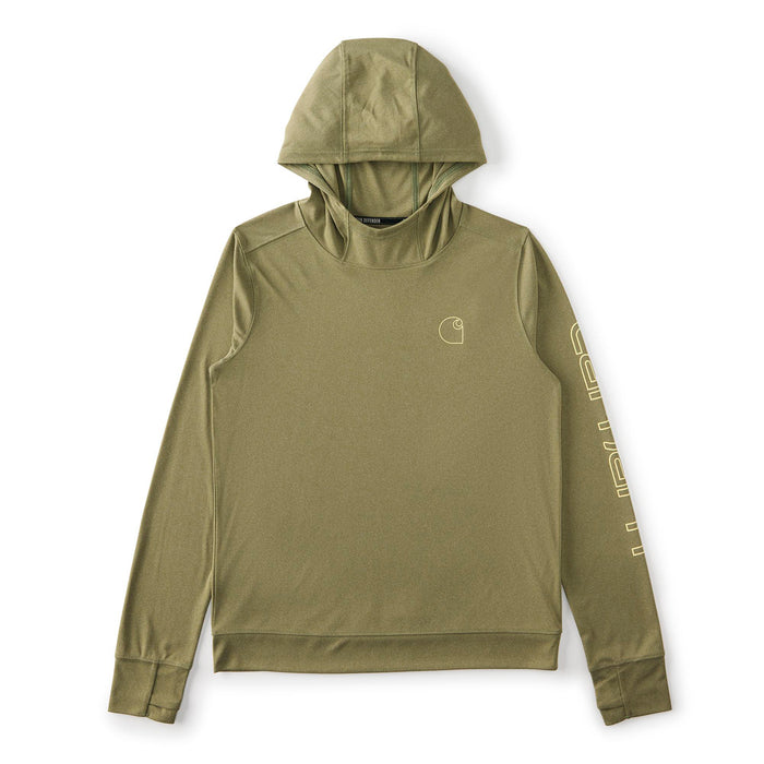 Carhartt Women's Force Sun Defender Relaxed Fit Long Sleeve Graphic Hooded T-Shirt Long Sleeve T-Shirts Carhartt