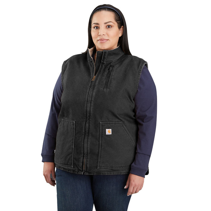 Carhartt Women's Washed Duck Mock Neck Vest Vests Carhartt