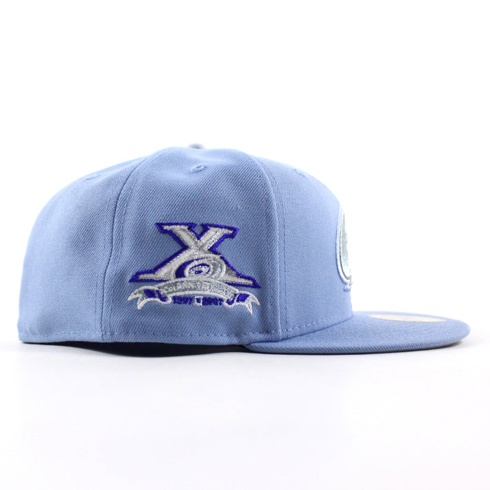 Carolina Hurricanes 10 Years New Era 59Fifty Fitted Hat (Sky Blue Gray Under Brim)