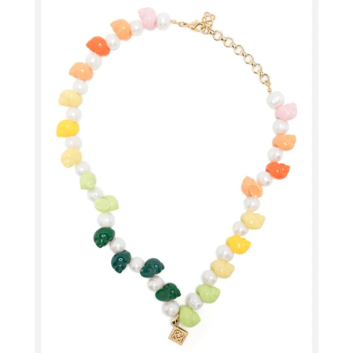 CasaBlanca Shell & Pearl Necklace*Multi color design*Inspired by Nigeria*NEW