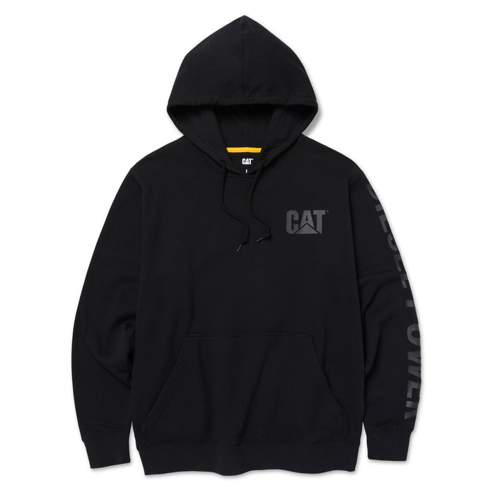 CAT Men's Diesel Power Pullover Hoodie Sweatshirts & Hoodies CAT Black/Black 2XL Reg