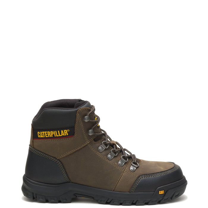 CAT Men's Outline EH Steel Toe Work Boot Work Boots CAT Gray 10 M