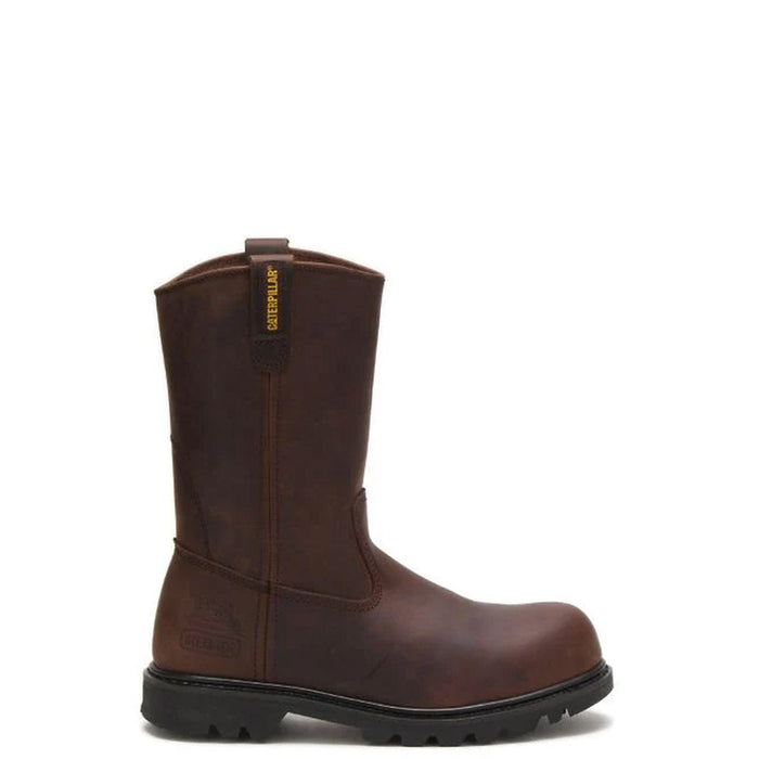 CAT Men's Revolver Steel Toe Pull-On Boot Work Boots CAT Brown 10 M