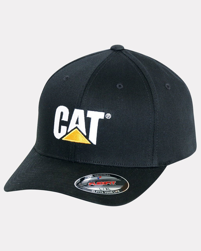 CAT Men's Trademark Stretch Fit Cap Hats & Caps CAT Black L