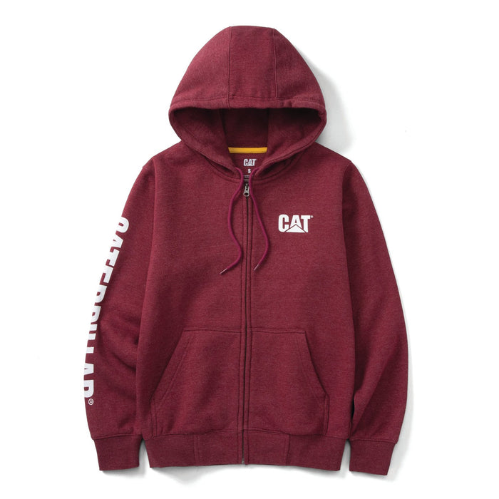 CAT Women's Trademark Banner Full Zip Hoodie Sweatshirts & Hoodies CAT Carmenere Heather L Reg
