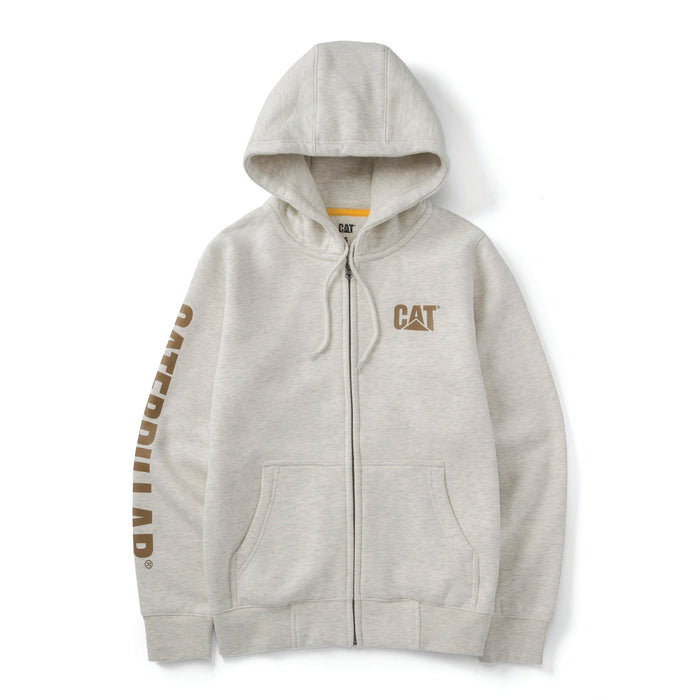 CAT Women's Trademark Banner Full Zip Hoodie Sweatshirts & Hoodies CAT Cream Heather L Reg