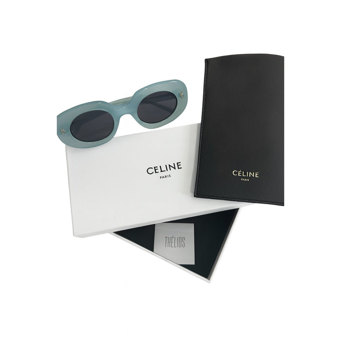 CELINE CL40276U 93N SHINY LIGHT GREEN WOMEN SUNGLASSES*NEW IN BOX