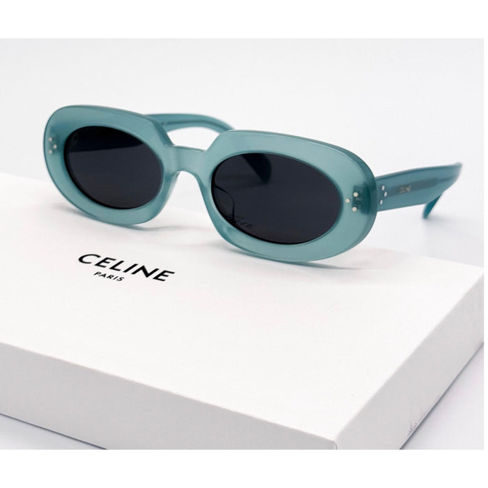 CELINE CL40276U 93N SHINY LIGHT GREEN WOMEN SUNGLASSES*NEW IN BOX