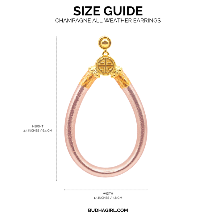 a pink and gold earrings