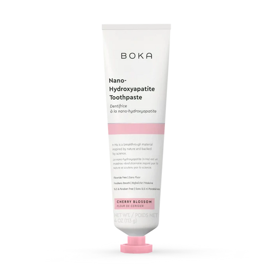 Boka Nano-Hydroxyapatite Toothpaste tube on a white background
