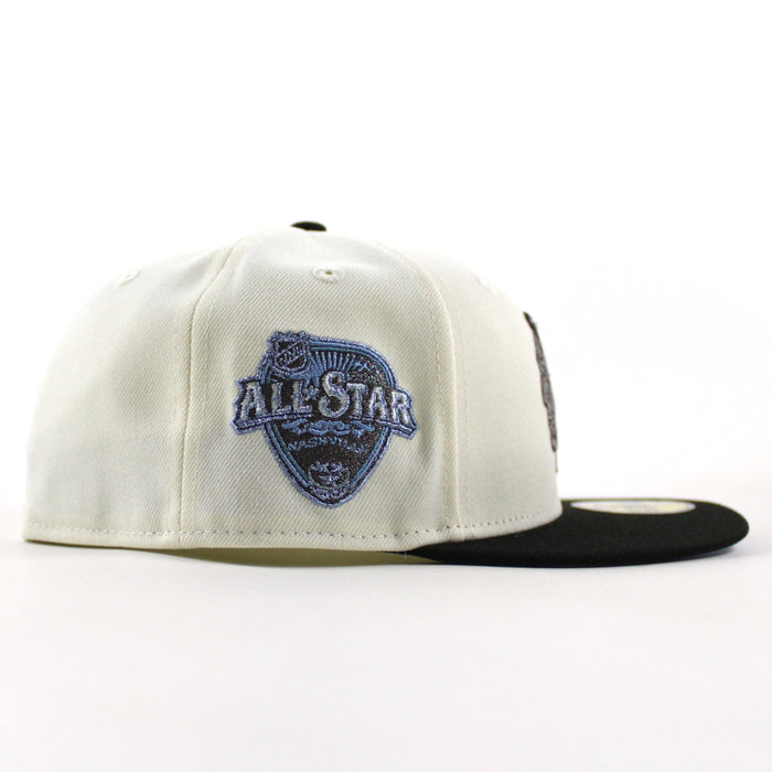 Chicago Blackhawks 2016 All Star Game New Era 59Fifty Fitted Hat (Chrome White Black Sky Blue Under brim)