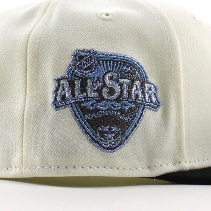 Chicago Blackhawks 2016 All Star Game New Era 59Fifty Fitted Hat (Chrome White Black Sky Blue Under brim)