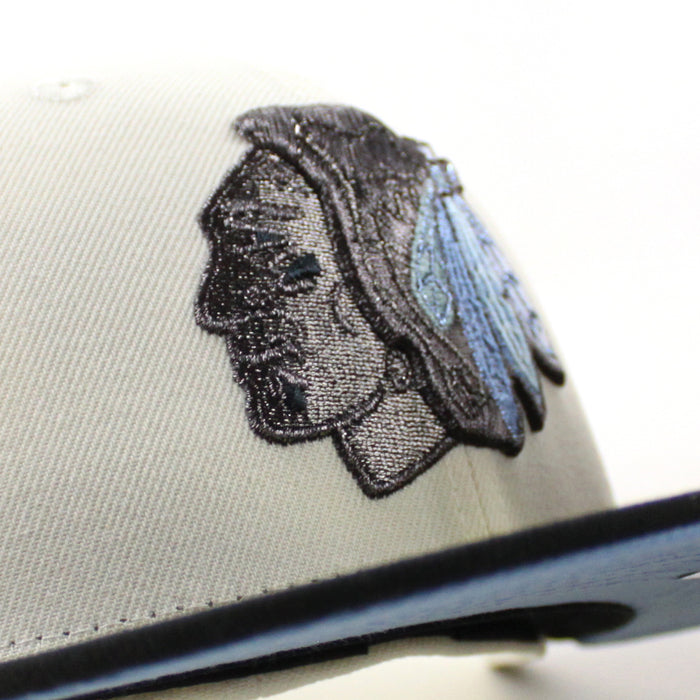 Chicago Blackhawks 2016 All Star Game New Era 59Fifty Fitted Hat (Chrome White Black Sky Blue Under brim)