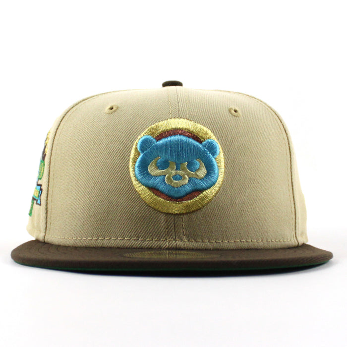 Chicago Cubs 1990 All Star Game New Era 59Fifty Fitted Hat (Vegas Gold Walnut Green Under Brim)
