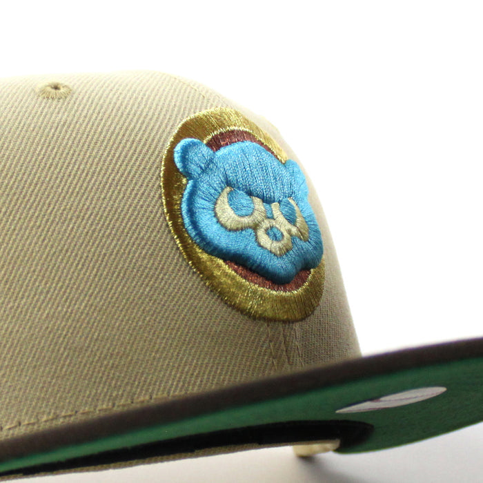 Chicago Cubs 1990 All Star Game New Era 59Fifty Fitted Hat (Vegas Gold Walnut Green Under Brim)