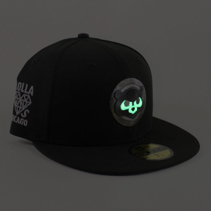 Chicago Cubs Lola Loves Chicago New Era 59Fifty Fitted Hat (Black Gray Under Brim)