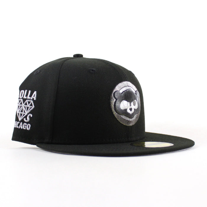 Chicago Cubs Lola Loves Chicago New Era 59Fifty Fitted Hat (Black Gray Under Brim)