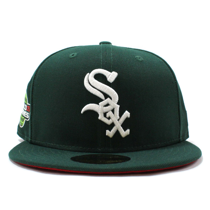 Chicago White Sox 2005 World Series New Era Fitted 59Fifty Hat (Green Red Under Brim)