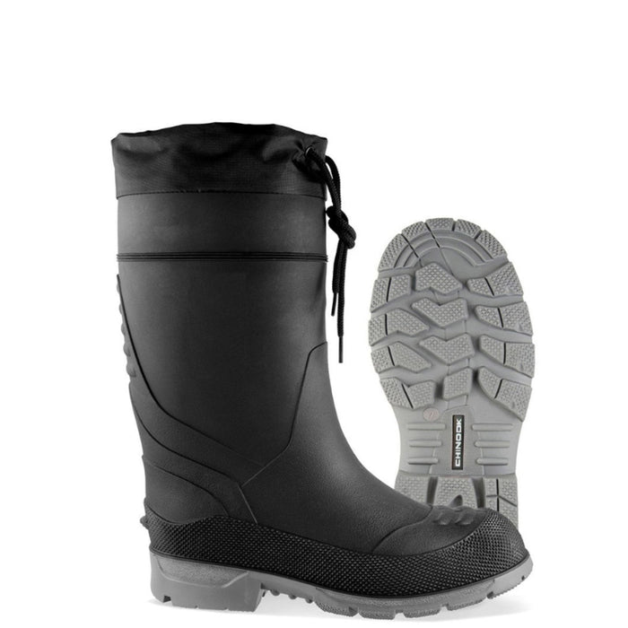 Chinook Unisex Badaxe Waterproof Steel Toe Rubber Boot Rubber Boots Chinook Footwear Black 10 M