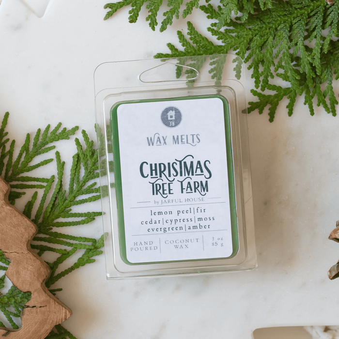 Christmas Tree Farm Scented Wax Melts | Fir +Cedar +Cypress Scent - Jarful House