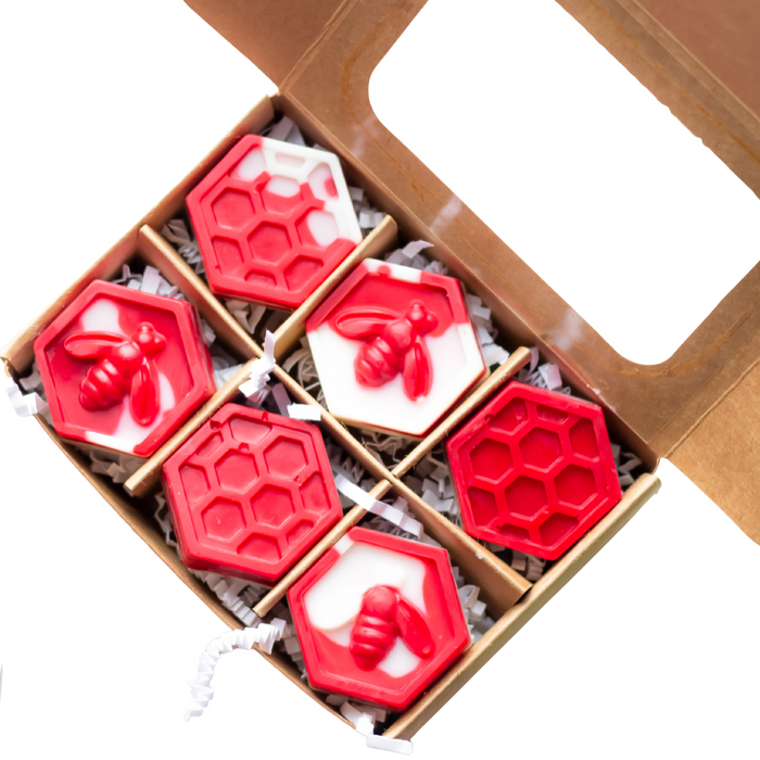 Christmas Wax Melts Honeycombs Merry & Bright - Pack of 6 - Jarful House
