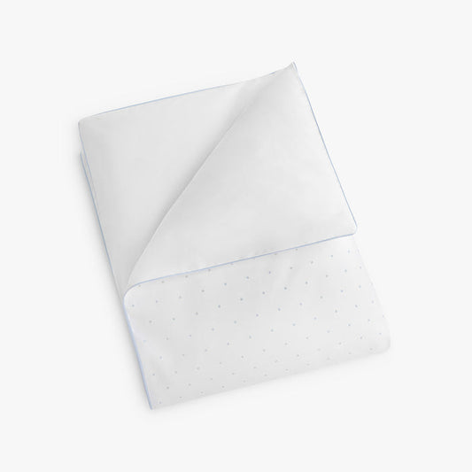 Blue Polka Dot Duvet folded