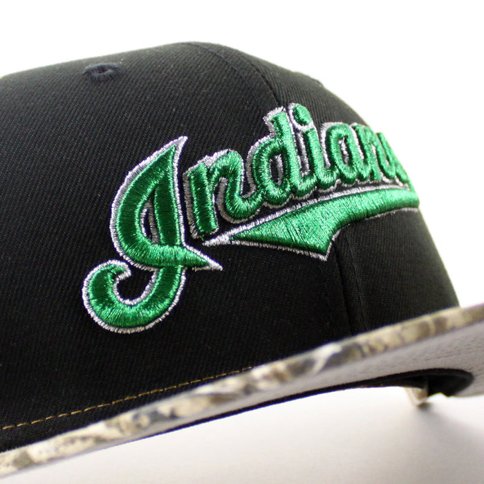 Cleveland Indians Jacobs Field New Era 59Fifty Fitted Hat (Black Real Tree Gray Under Brim)