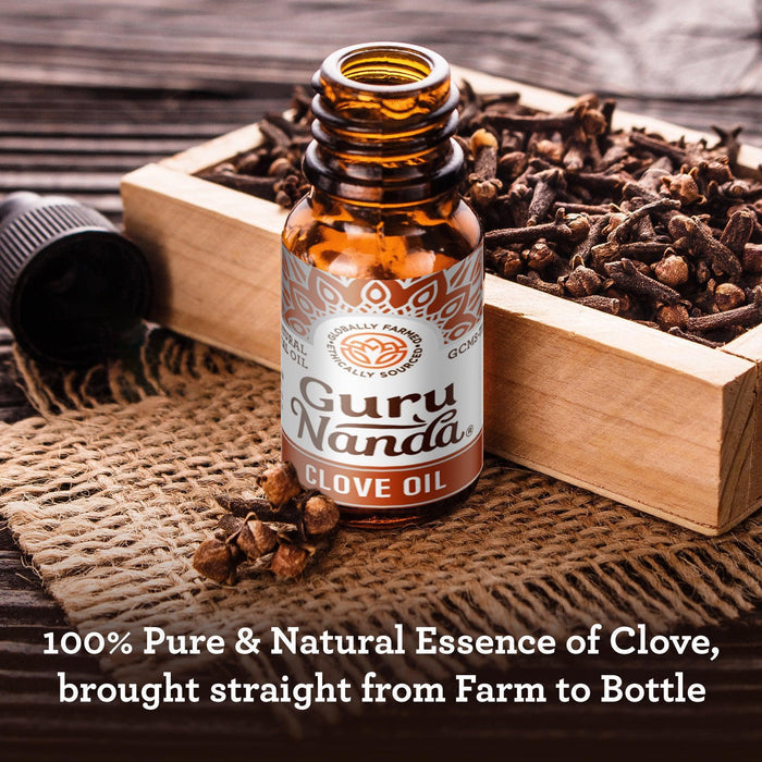 Clove Essential Oil, 15 ML - 2 PK - GuruNanda