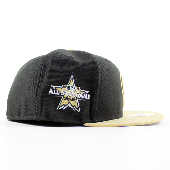 Colorado Rockies All Star Game 2021 New Era 59Fifty Fitted Hat (Black Vegas Gold Gray Under Brim)