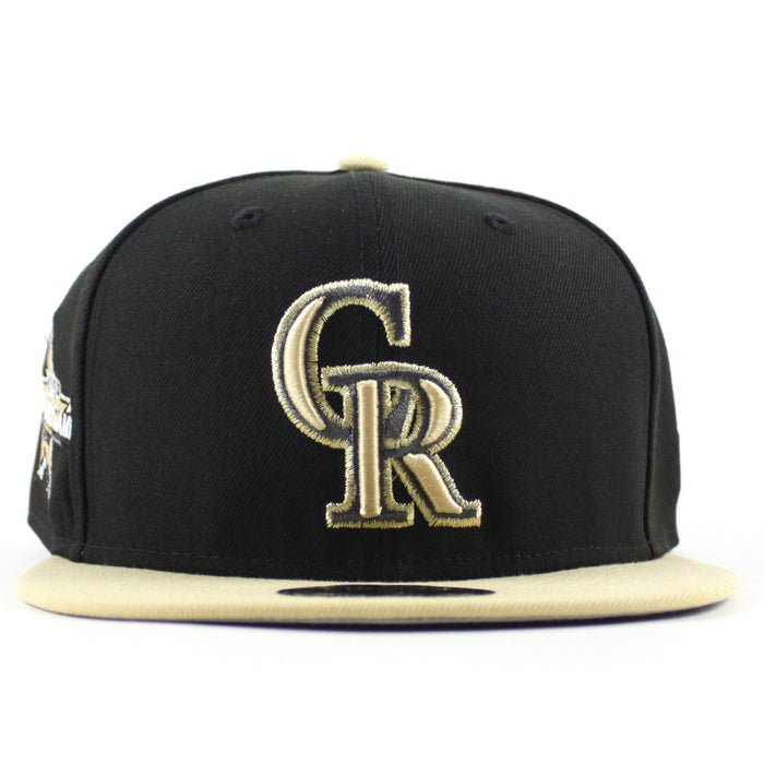 Colorado Rockies All Star Game 2021 New Era 59Fifty Fitted Hat (Black Vegas Gold Gray Under Brim)