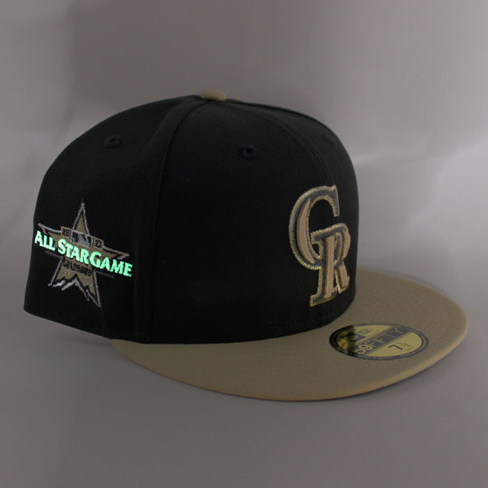 Colorado Rockies All Star Game 2021 New Era 59Fifty Fitted Hat (Black Vegas Gold Gray Under Brim)