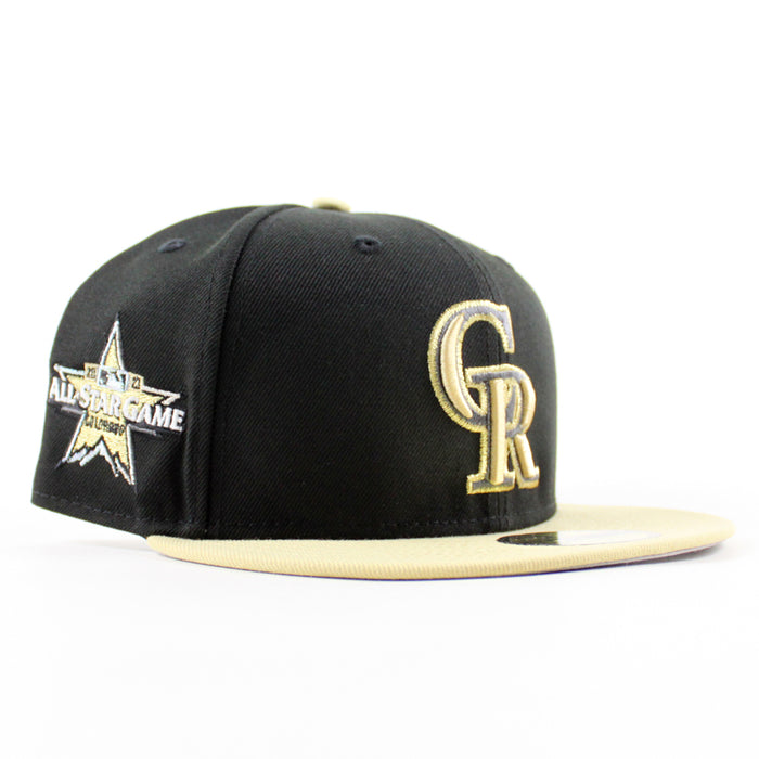 Colorado Rockies All Star Game 2021 New Era 59Fifty Fitted Hat (Black Vegas Gold Gray Under Brim)