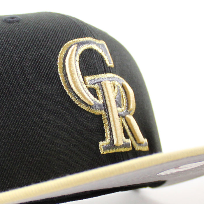 Colorado Rockies All Star Game 2021 New Era 59Fifty Fitted Hat (Black Vegas Gold Gray Under Brim)