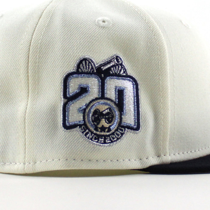 Columbus Blue Jackets 20 Years New Era 59Fifty Fitted Hat (Chrome White Navy Gray Under brim)