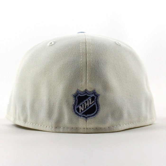Columbus Blue Jackets 20 Years New Era 59Fifty Fitted Hat (Chrome White Navy Gray Under brim)