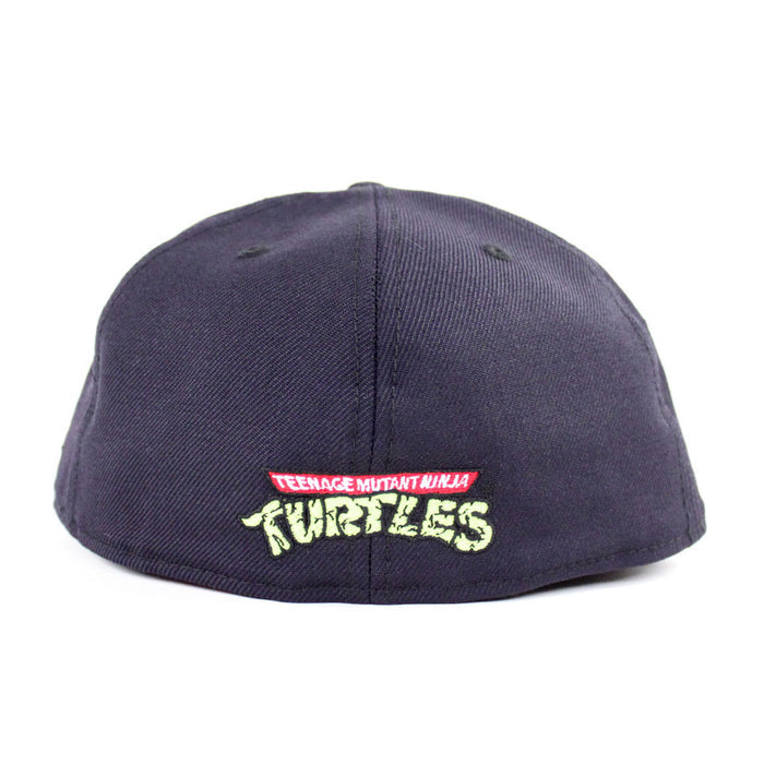 Cowabungapizza The Teenage Mutant Ninja Turtles New Era 59Fifty Fitted Hat (Navy Gray Under Brim)