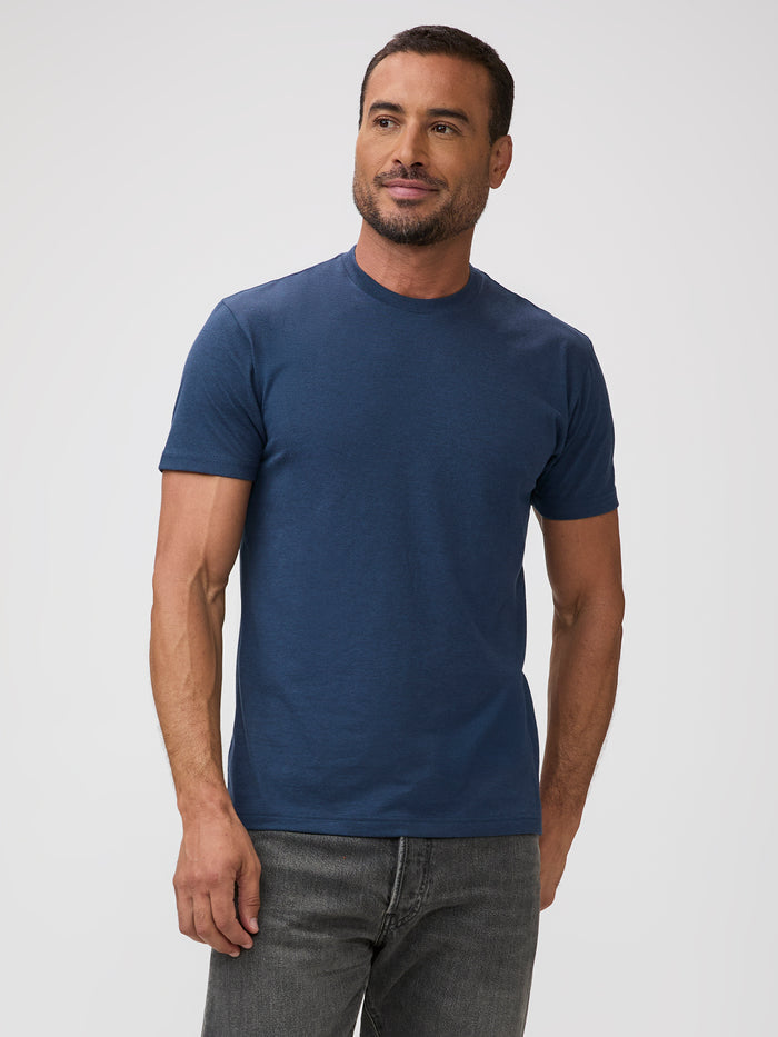 Indigo Blue Cross-Dye T-Shirts