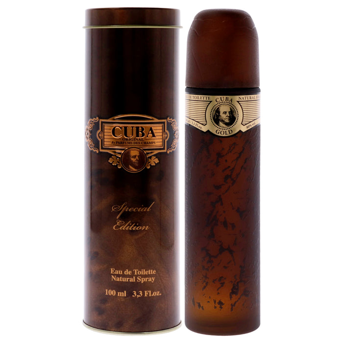 Cuba Gold Special Edition by Cuba for Men - 3.3 oz EDT Spray