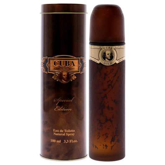 Cuba Gold Special Edition by Cuba for Men - 3.3 oz EDT Spray