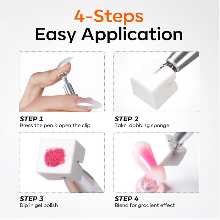 Cube Sponge Blenders for Ombre-NMD-Applicator + 100pc Sponges-Gel Essentialz