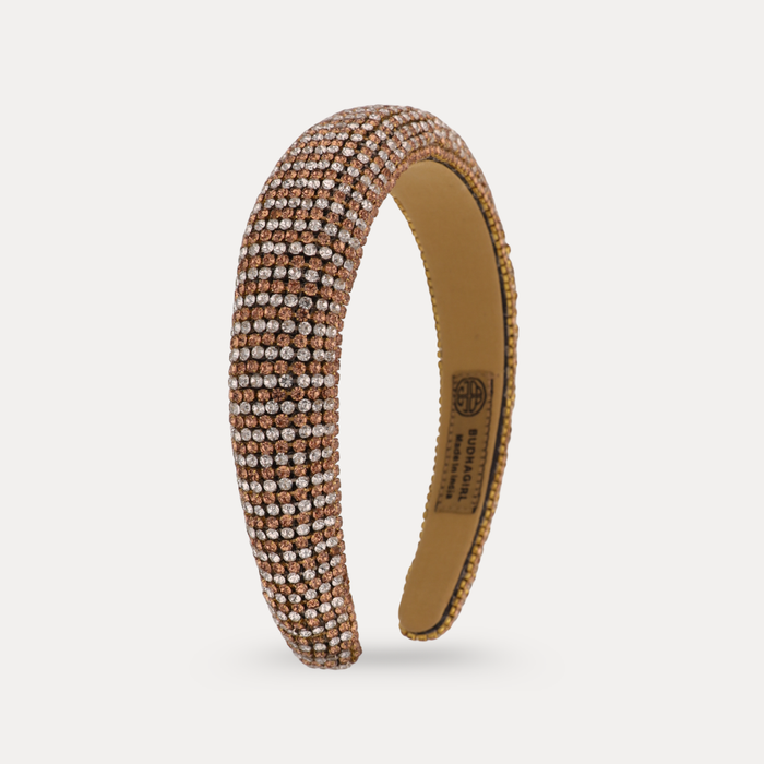 a headband with rhinestones on it