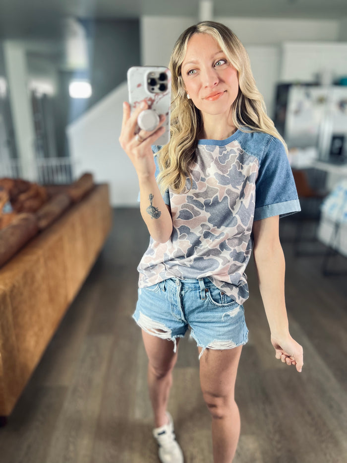 Denim Days Vintage Camo Tee