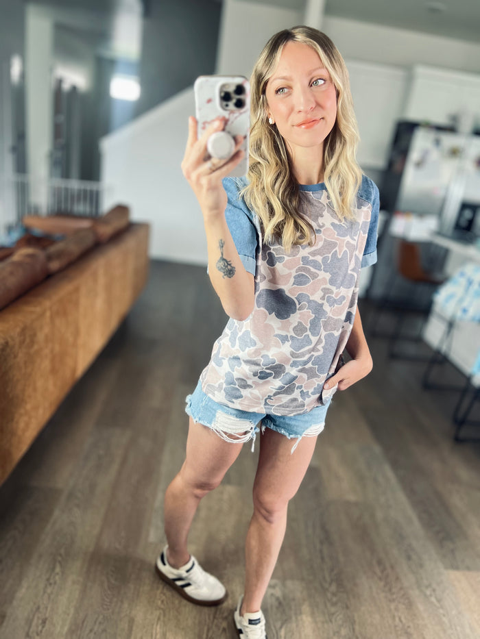 Denim Days Vintage Camo Tee