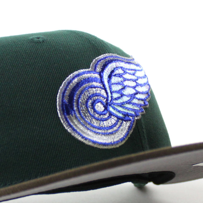 Detroit Red Wings 2008 Stanley Cup Patch New Era 59Fifty Fitted Hat (Dark Green Walnut Gray Under brim)
