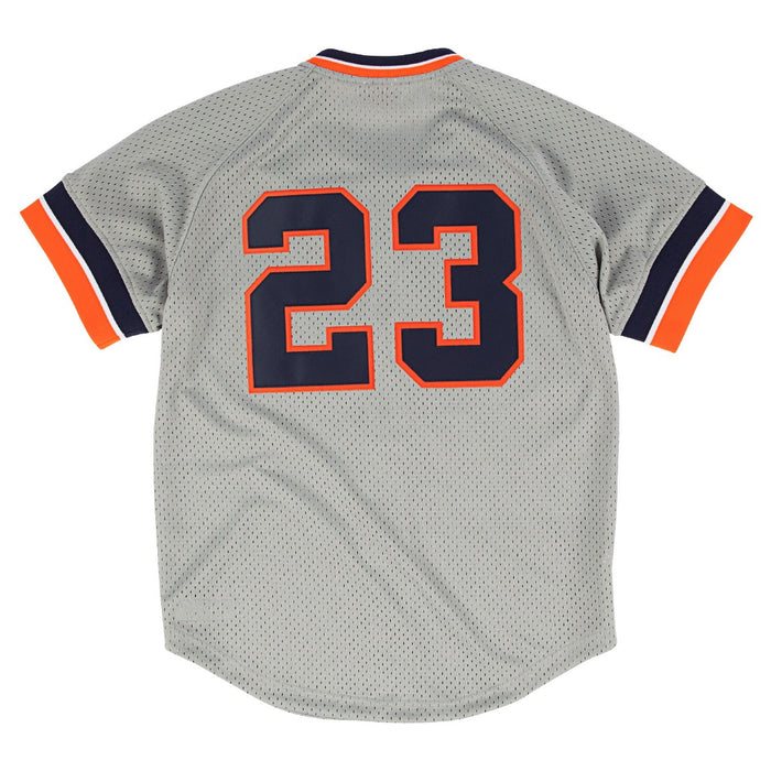 Detroit Tigers #23 Kirk Gibson Mitchell & Ness 1987 Authentic Mesh BP Jersey