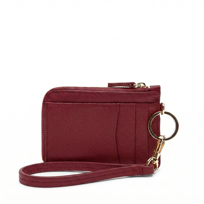 Devon Wristlet Garnet Red